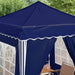 Pop-up partytent 195 x 195 x 245 cm Blauw Oxford Stof