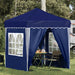 Pop-up partytent 195 x 195 x 245 cm Blauw Oxford Stof