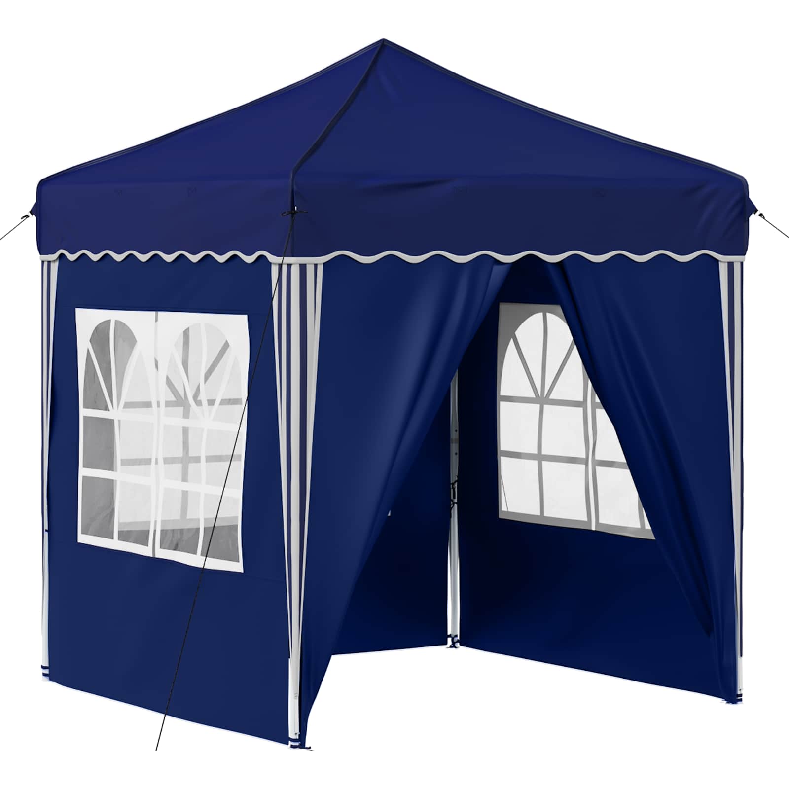 Pop-up partytent 195 x 195 x 245 cm Blauw Oxford Stof