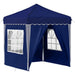 Pop-up partytent 195 x 195 x 245 cm Blauw Oxford Stof