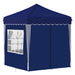 Pop-up partytent 195 x 195 x 245 cm Blauw Oxford Stof