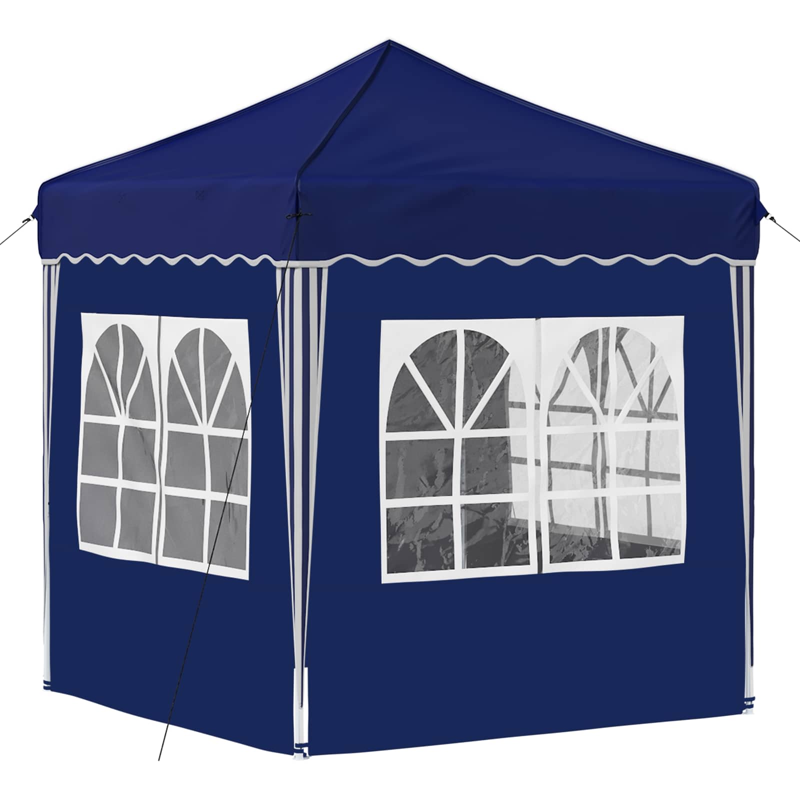 Pop-up partytent 195 x 195 x 245 cm Blauw Oxford Stof
