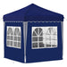 Pop-up partytent 195 x 195 x 245 cm Blauw Oxford Stof