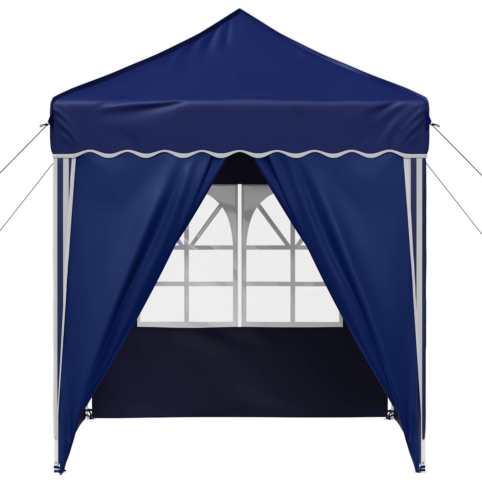 Pop-up partytent 195 x 195 x 245 cm Blauw Oxford Stof