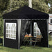 Pop-up partytent 195 x 195 x 245 cm Antracietkleurig