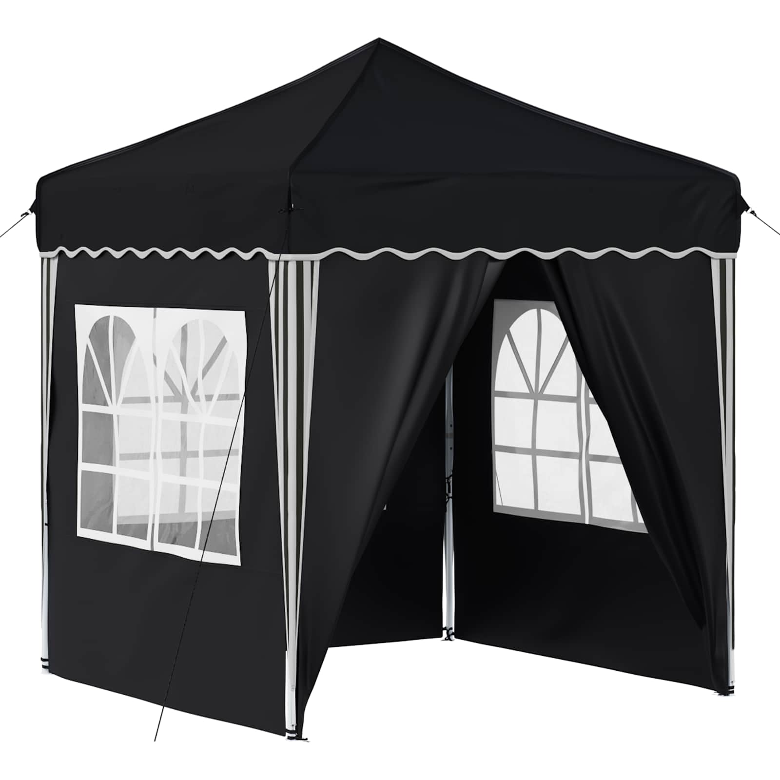 Pop-up partytent 195 x 195 x 245 cm Antracietkleurig