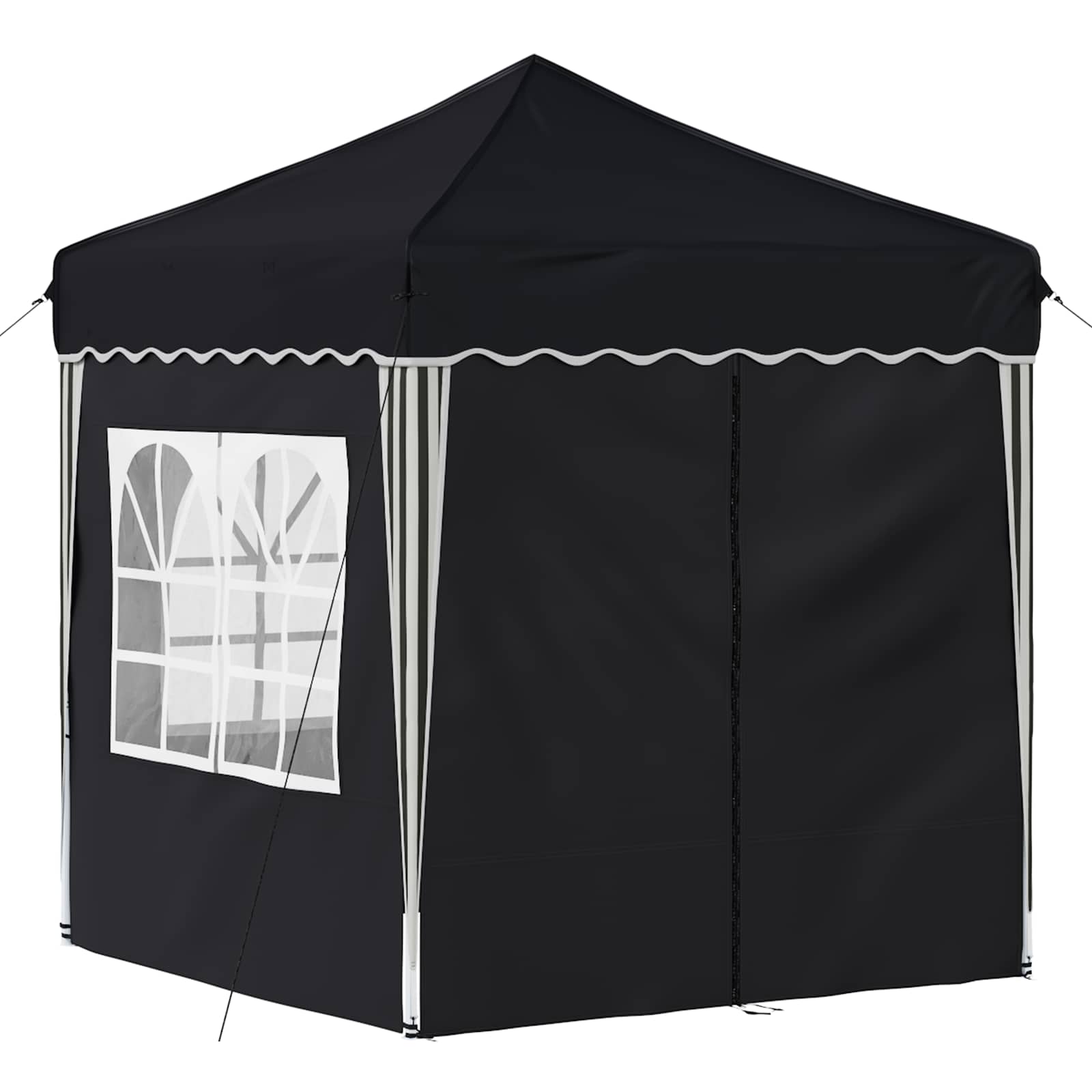 Pop-up partytent 195 x 195 x 245 cm Antracietkleurig