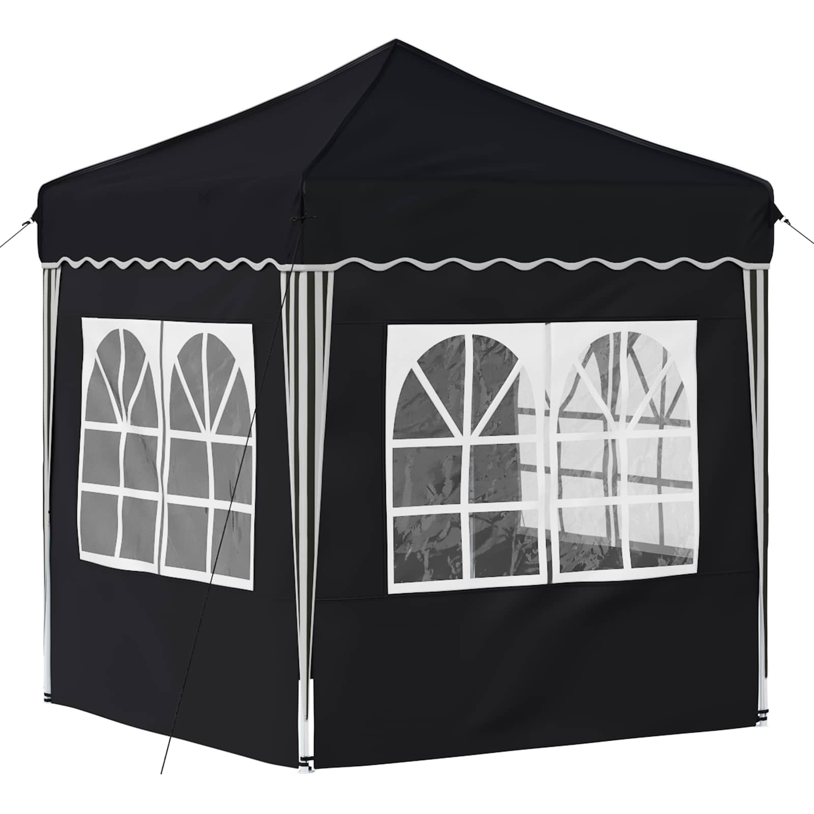 Pop-up partytent 195 x 195 x 245 cm Antracietkleurig