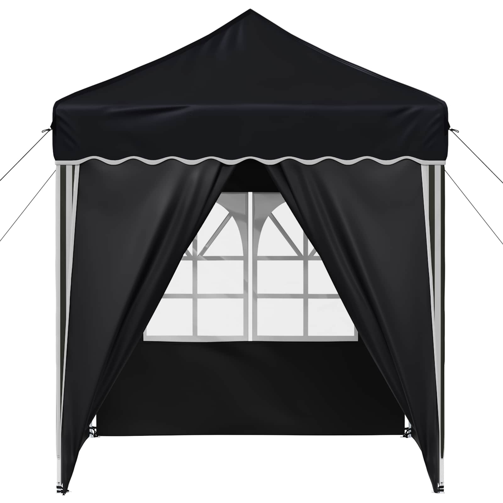 Pop-up partytent 195 x 195 x 245 cm Antracietkleurig