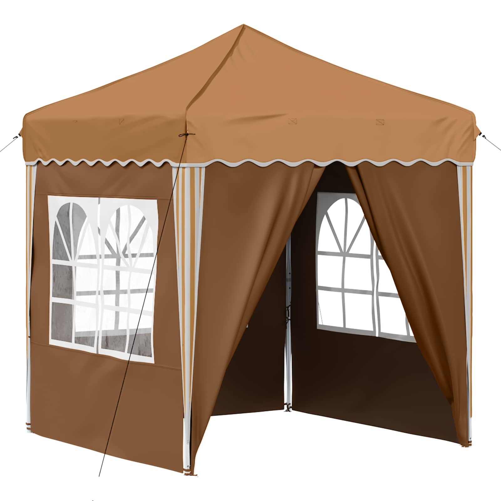 Pop-up partytent 195 x 195 x 245 cm Beige Oxford Stof