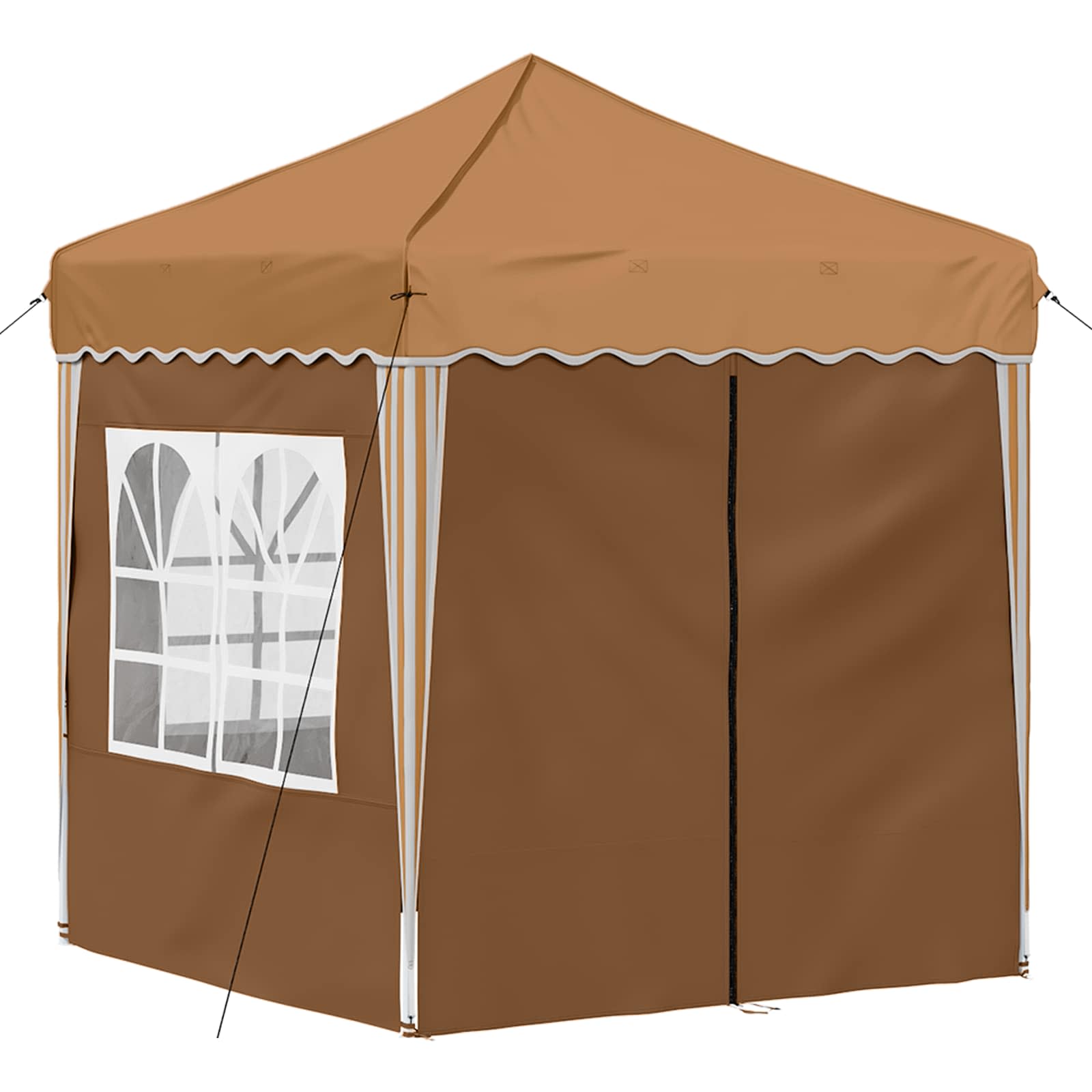 Pop-up partytent 195 x 195 x 245 cm Beige Oxford Stof