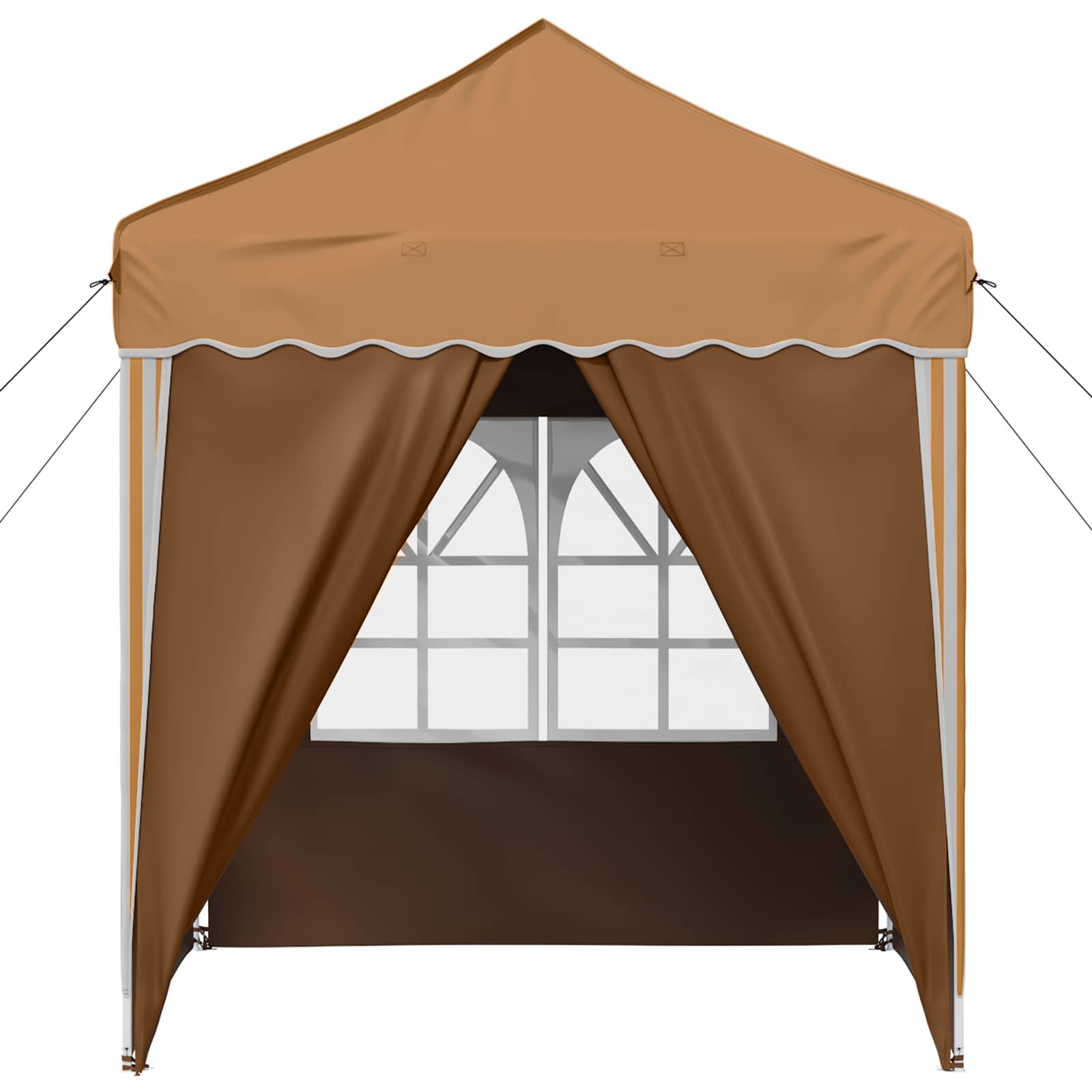 Pop-up partytent 195 x 195 x 245 cm Beige Oxford Stof