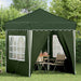 Pop-up partytent 195 x 195 x 245 cm Groen Oxford Stof