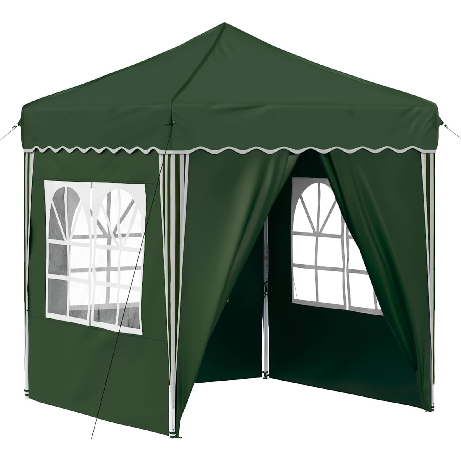 Pop-up partytent 195 x 195 x 245 cm Groen Oxford Stof