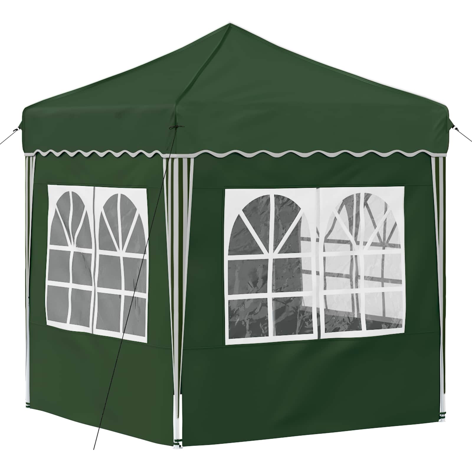 Pop-up partytent 195 x 195 x 245 cm Groen Oxford Stof