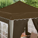 Pop-up partytent 195 x 195 x 245 cm Taupe Oxford Stof