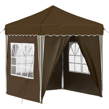 Pop-up partytent 195 x 195 x 245 cm Taupe Oxford Stof