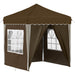 Pop-up partytent 195 x 195 x 245 cm Taupe Oxford Stof