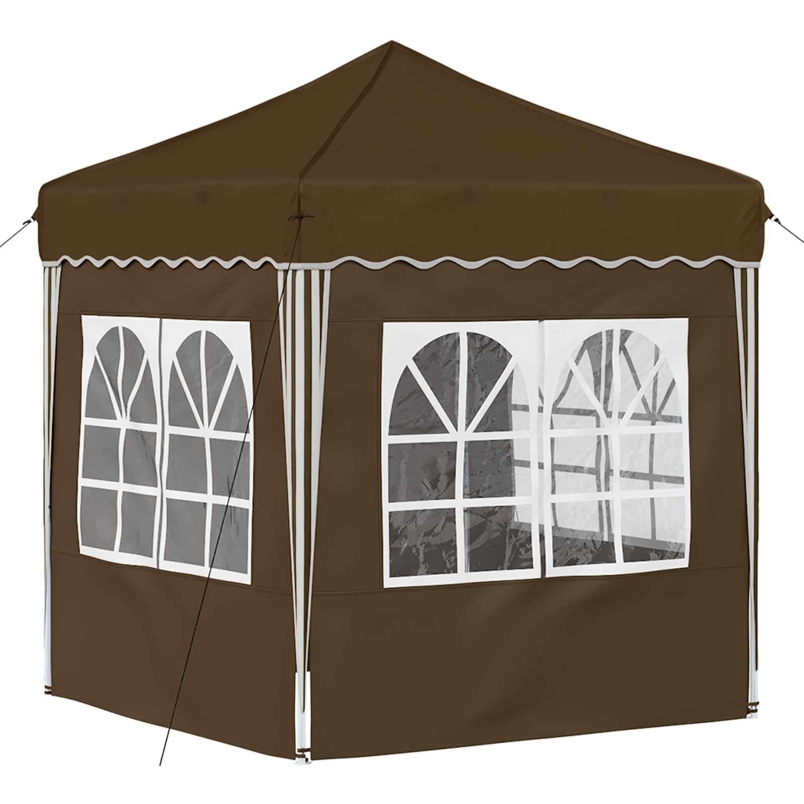 Pop-up partytent 195 x 195 x 245 cm Taupe Oxford Stof