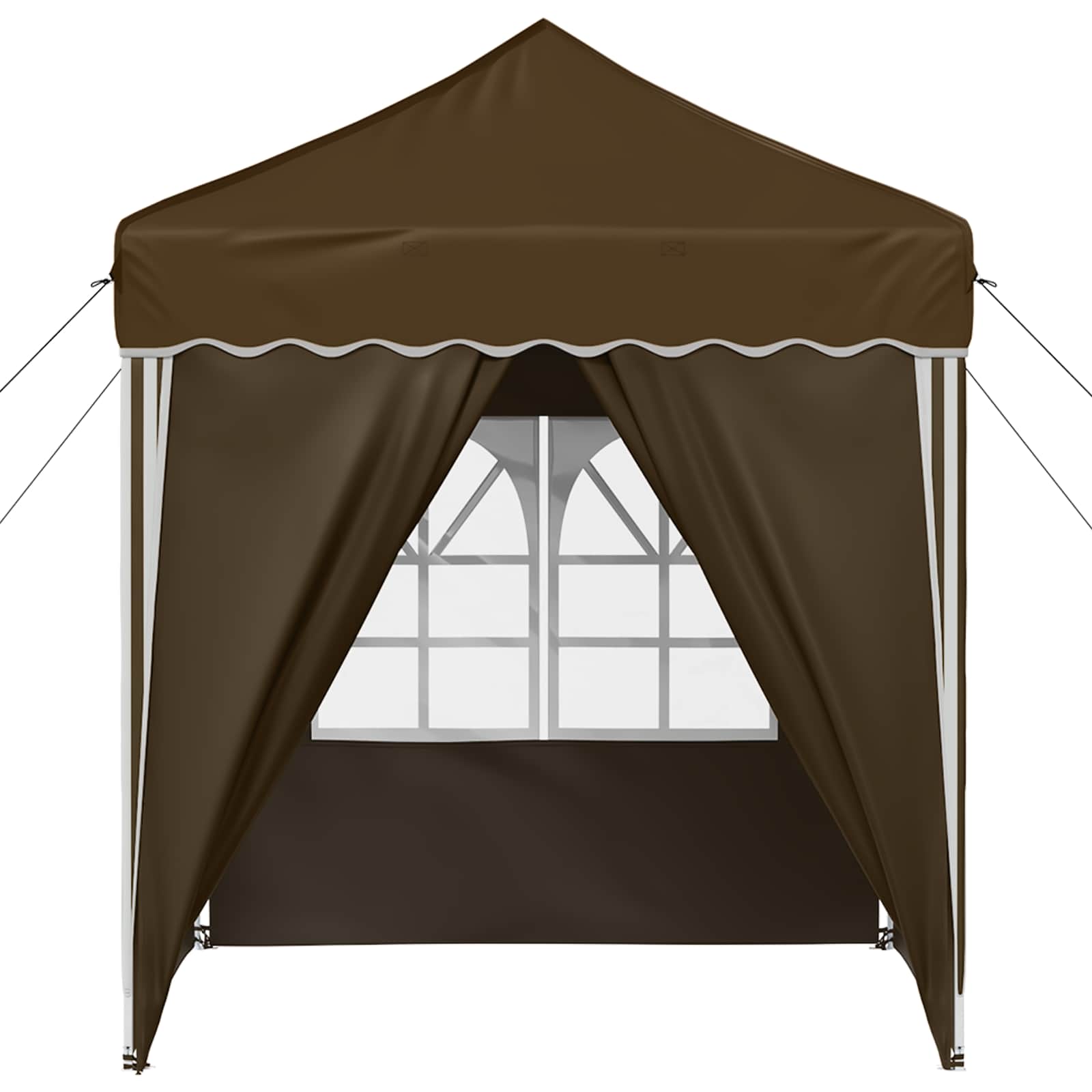 Pop-up partytent 195 x 195 x 245 cm Taupe Oxford Stof
