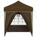 Pop-up partytent 195 x 195 x 245 cm Taupe Oxford Stof