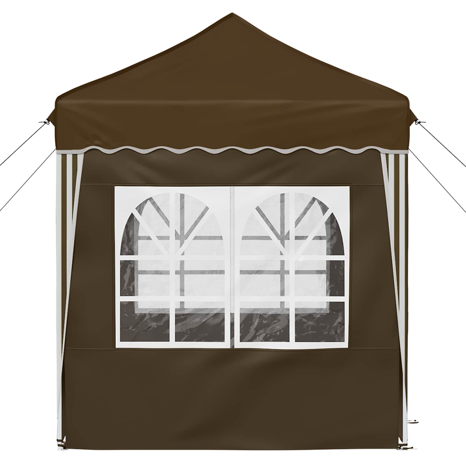 Pop-up partytent 195 x 195 x 245 cm Taupe Oxford Stof
