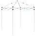 Pop-up partytent 195 x 195 x 245 cm Bordeauxrood Oxford Stof