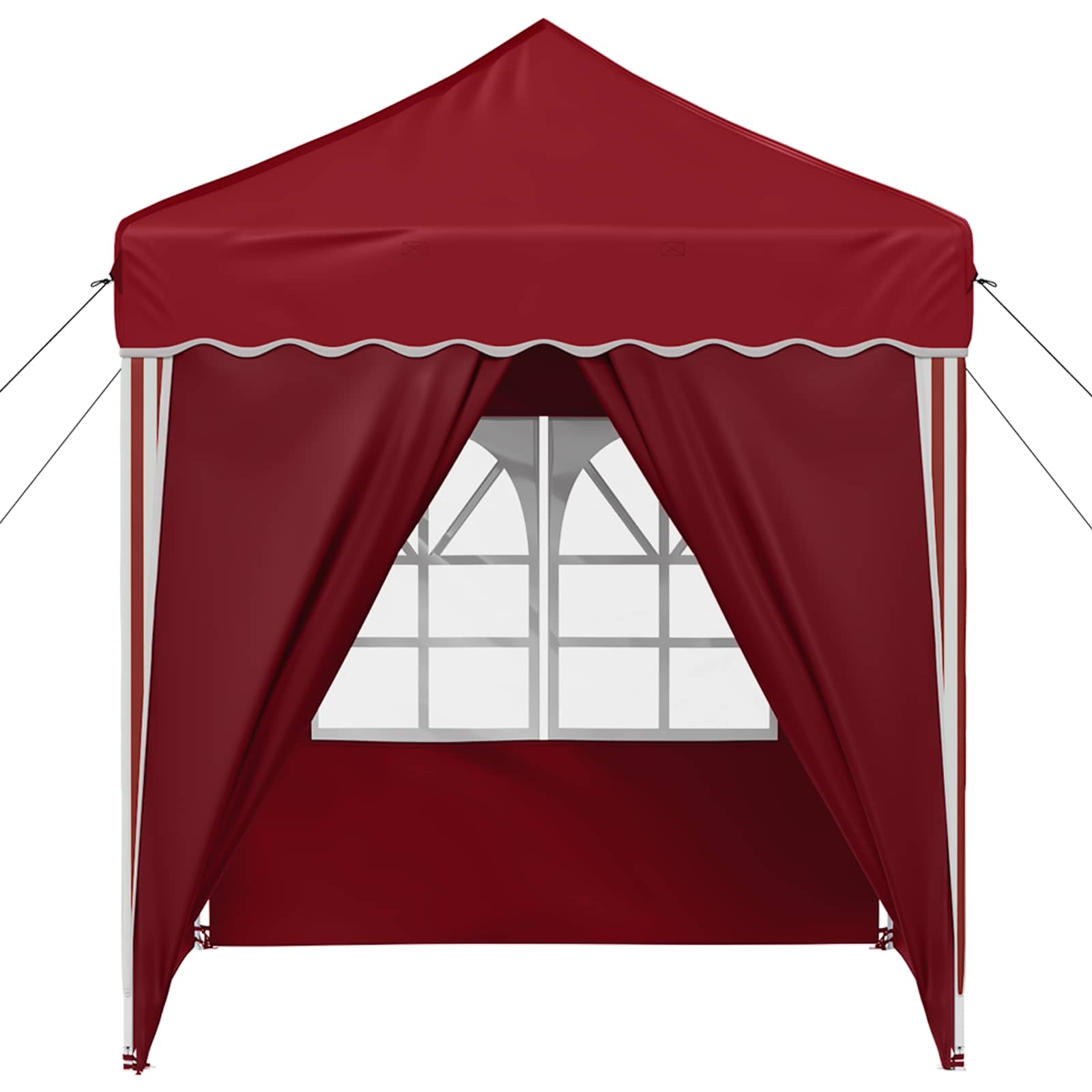 Pop-up partytent 195 x 195 x 245 cm Bordeauxrood Oxford Stof