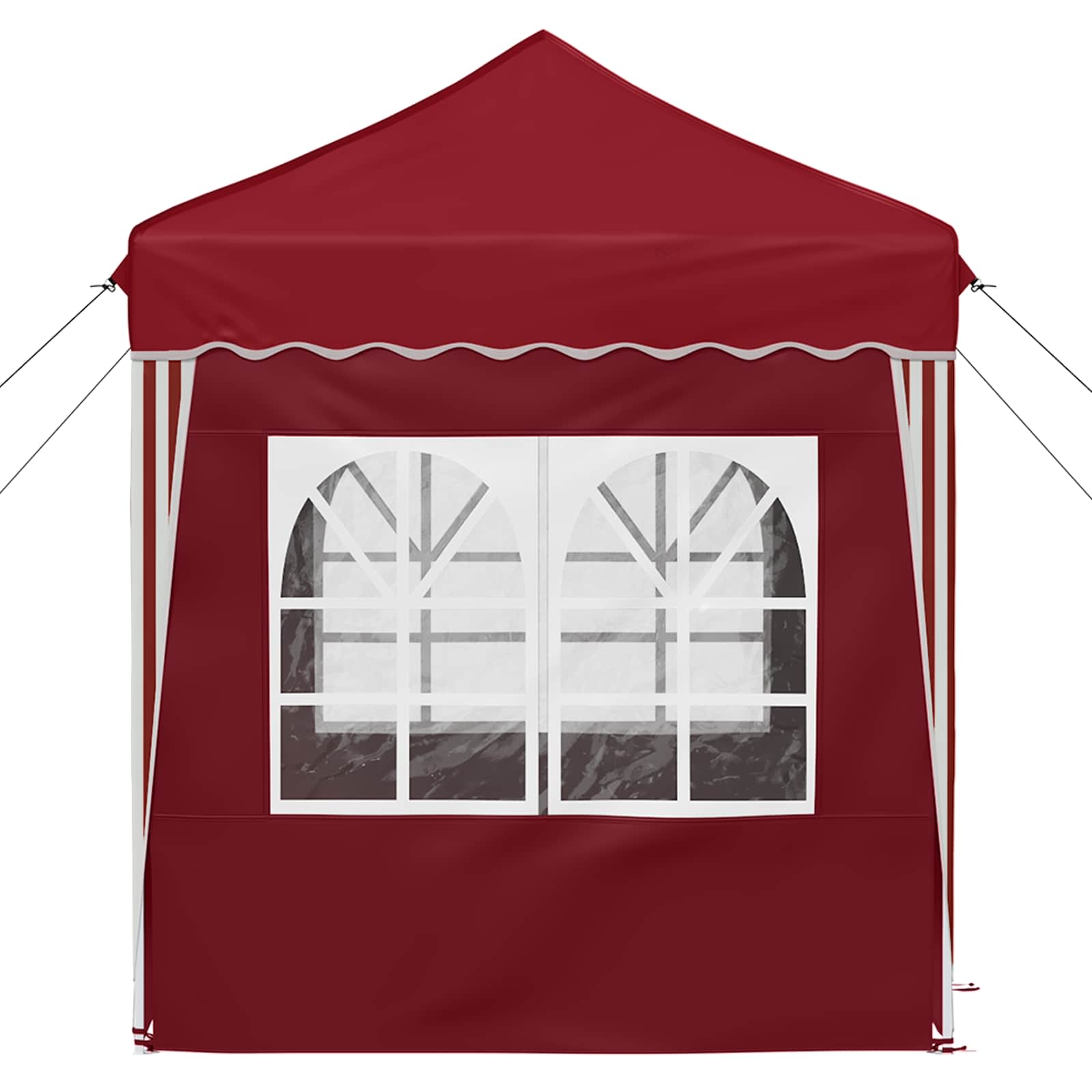 Pop-up partytent 195 x 195 x 245 cm Bordeauxrood Oxford Stof