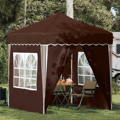 Pop-up partytent 195 x 195 x 245 cm Bruin Oxford Stof