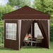 Pop-up partytent 195 x 195 x 245 cm Bruin Oxford Stof