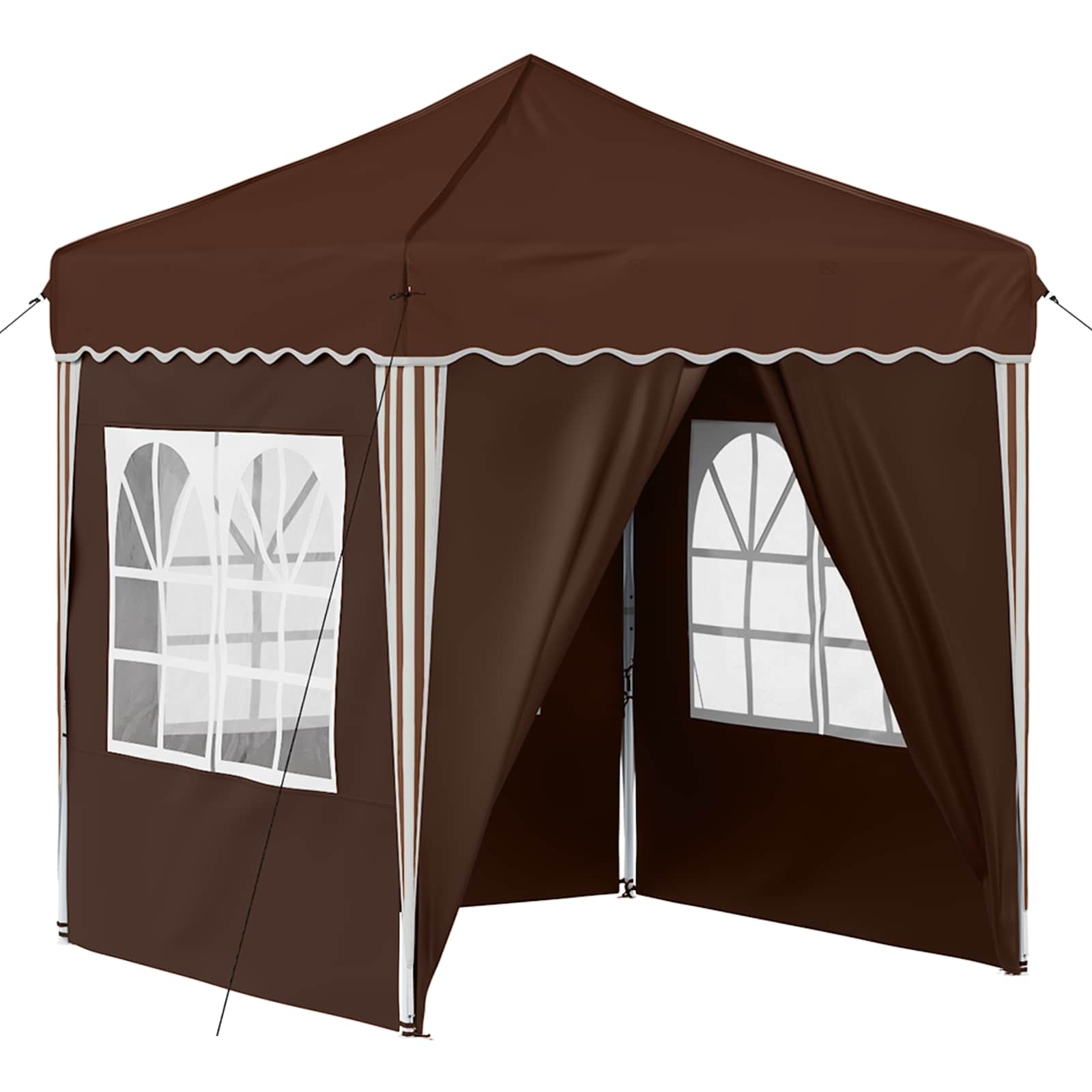 Pop-up partytent 195 x 195 x 245 cm Bruin Oxford Stof