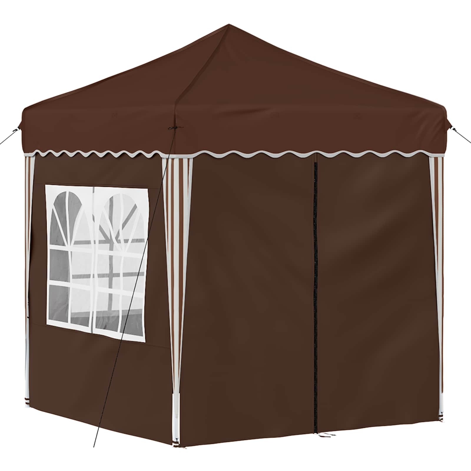 Pop-up partytent 195 x 195 x 245 cm Bruin Oxford Stof