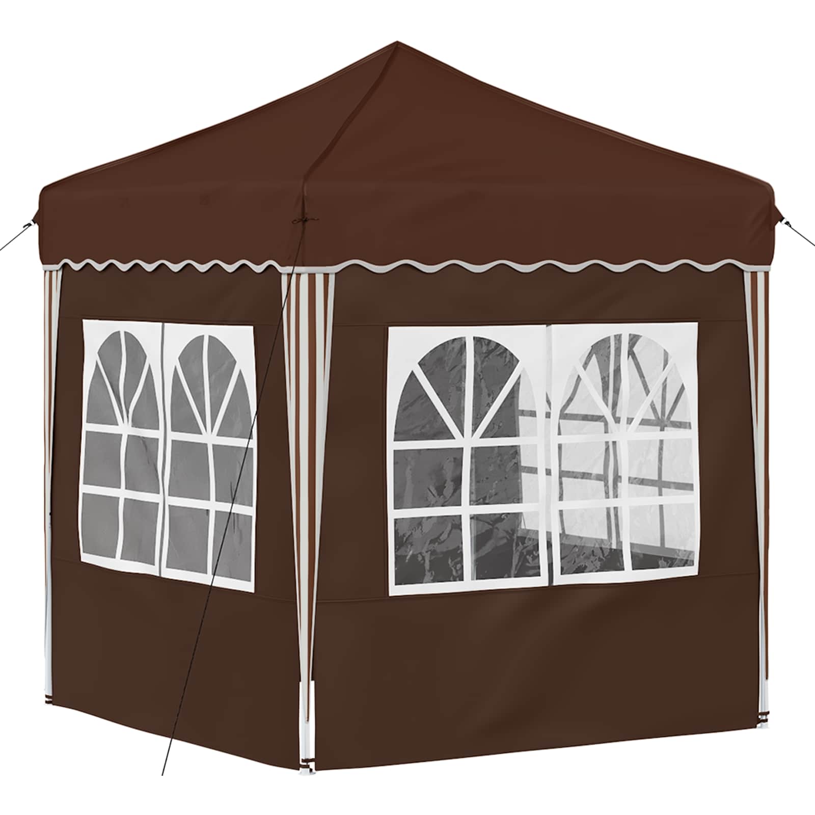 Pop-up partytent 195 x 195 x 245 cm Bruin Oxford Stof