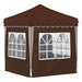 Pop-up partytent 195 x 195 x 245 cm Bruin Oxford Stof