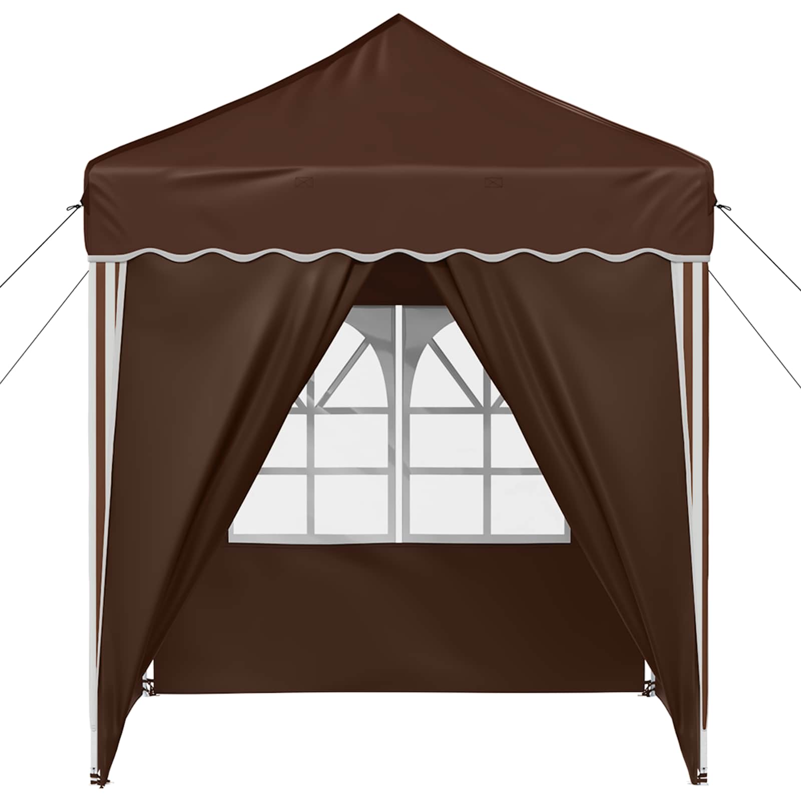 Pop-up partytent 195 x 195 x 245 cm Bruin Oxford Stof