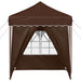Pop-up partytent 195 x 195 x 245 cm Bruin Oxford Stof