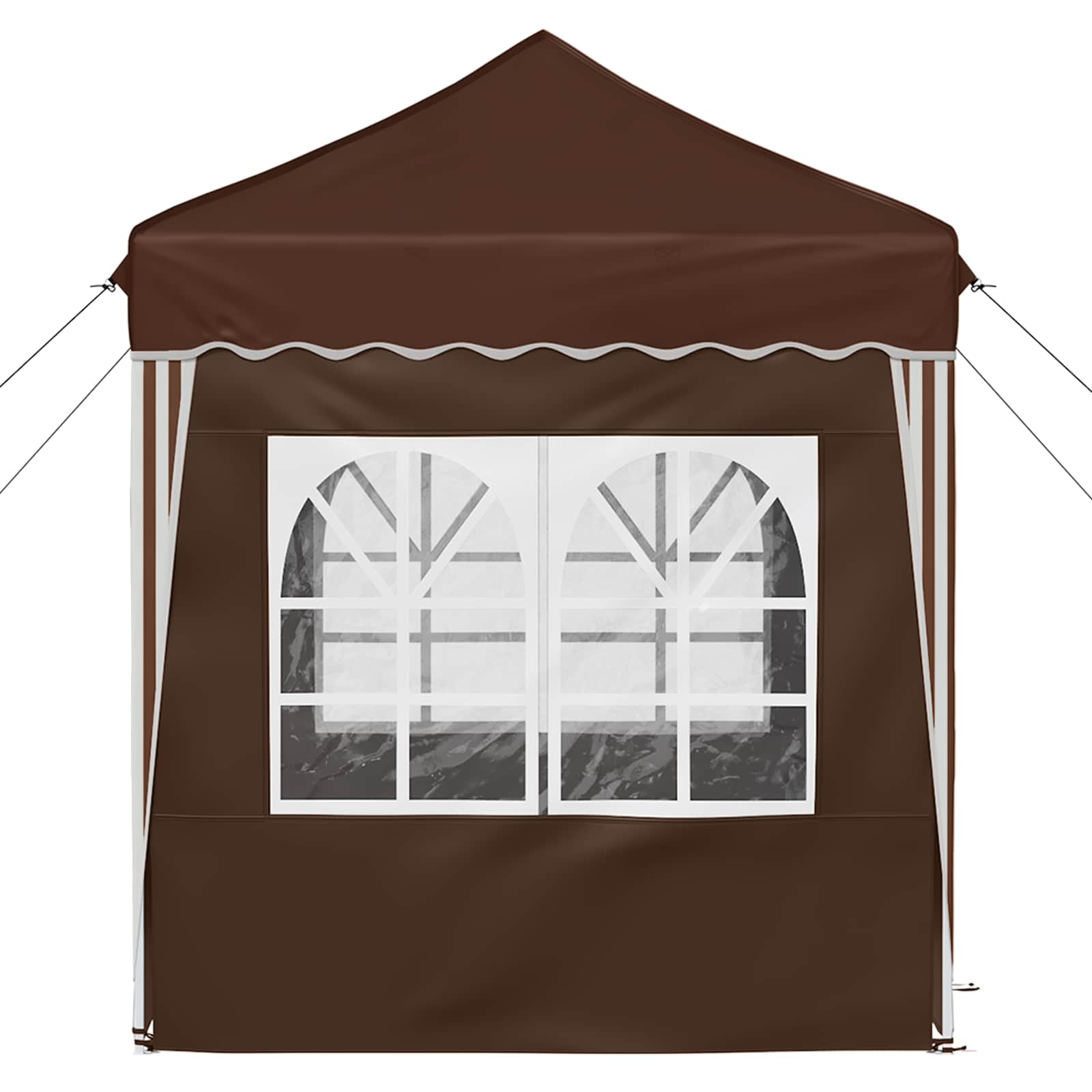 Pop-up partytent 195 x 195 x 245 cm Bruin Oxford Stof