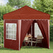 Pop-up partytent 195 x 195 x 245 cm Terracotta Oxford Stof