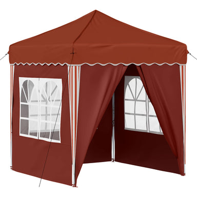 Pop-up partytent 195 x 195 x 245 cm Terracotta Oxford Stof