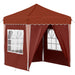 Pop-up partytent 195 x 195 x 245 cm Terracotta Oxford Stof
