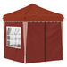 Pop-up partytent 195 x 195 x 245 cm Terracotta Oxford Stof