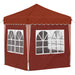 Pop-up partytent 195 x 195 x 245 cm Terracotta Oxford Stof
