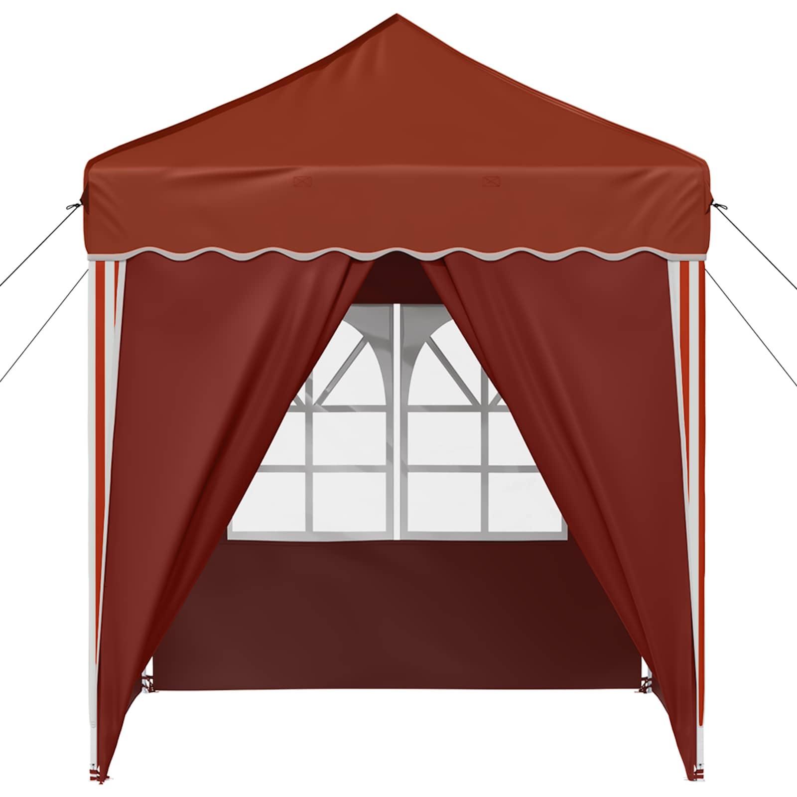 Pop-up partytent 195 x 195 x 245 cm Terracotta Oxford Stof