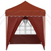 Pop-up partytent 195 x 195 x 245 cm Terracotta Oxford Stof