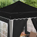 Pop-up partytent 195 x 195 x 245 cm Zwart Oxford Stof