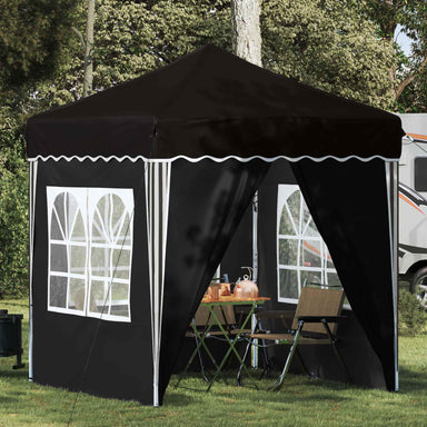 Pop-up partytent 195 x 195 x 245 cm Zwart Oxford Stof