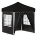 Pop-up partytent 195 x 195 x 245 cm Zwart Oxford Stof
