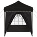 Pop-up partytent 195 x 195 x 245 cm Zwart Oxford Stof