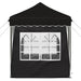 Pop-up partytent 195 x 195 x 245 cm Zwart Oxford Stof